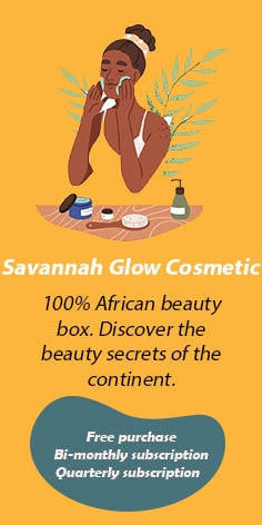 subscription box of African beauty products